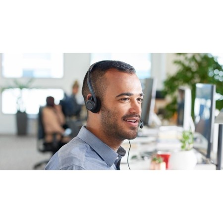 Headphones with a microphone Logitech 960 Black 2.4m Falled USB headband (981-000100)-4
