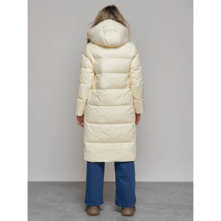 Coat insulated winter female, size 46, color light-beige-5