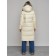 Coat insulated winter female, size 46, color light-beige
