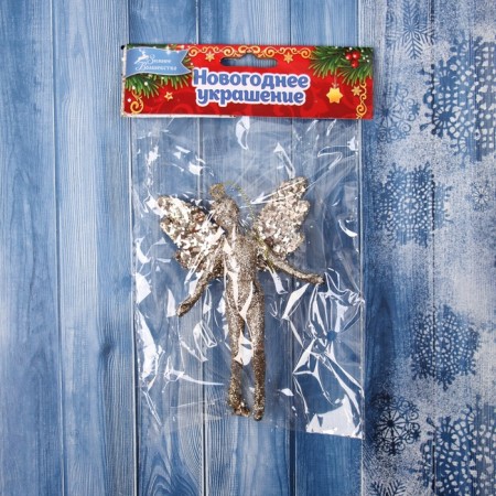 Christmas tree decoration "Feveka shine" 13x8 cm, gold-2