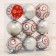Set of balls plastic D-6 cm, 9 pcs "Milada" silver