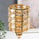 Summary Metal for 1 candle "Crystals. Golsh" Gold 31x11x11 cm