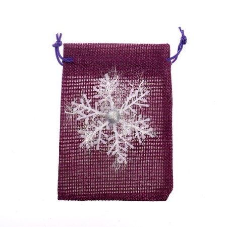 Snowflake gift bag, size: 10 × 14 cm, mix color-1