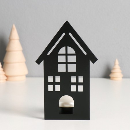 Summary Metal for 1 candle "House" d = 4 cm 7x9x14.5 cm