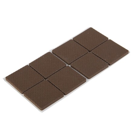 Layer furniture square tundra, size 38 x 38 mm, 8 pcs., Polymer, brown-1