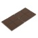 Layer furniture square tundra, size 38 x 38 mm, 8 pcs., Polymer, brown