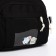 Youth bag with zipper, black color