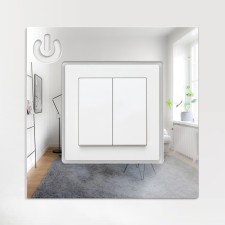 Switch pad, interior, mirror stickers, decor on the wall