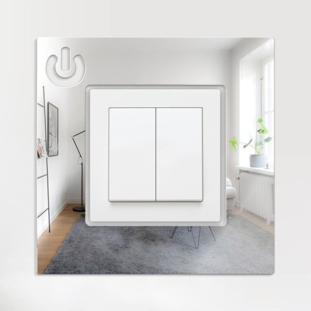 Switch pad, interior, mirror stickers, decor on the wall