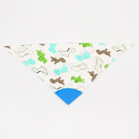 Bandana Bibslate Bibslate/Snoby for feeding, waterproof with a teetker on the button, the color is blue, mix-5