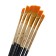 System of brushes synthetics are flat 6 pieces (No. 2,4,6,8,10,12), beveled, in a blister