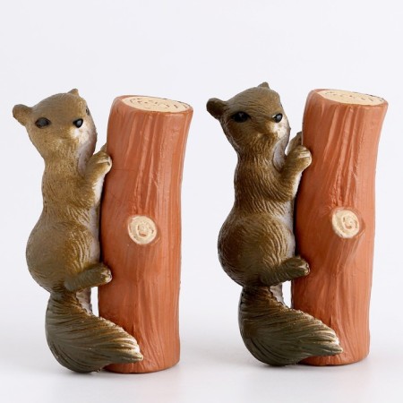 Miniature Puppet "Squirrel on a tree", set 2 pcs., Size 1 pc. - 2.5 × 5 × 2.5 cm-1