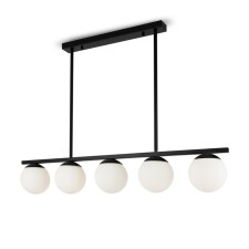 Suspended lamp Freya Fr5199PL-05B Zing, 900x130x750 mm, E27, 5x60W, black color black