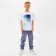 Pants for the boy Minaku: Cotton Collection Blue Blue, Height 152