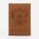 Passport cover, brown color