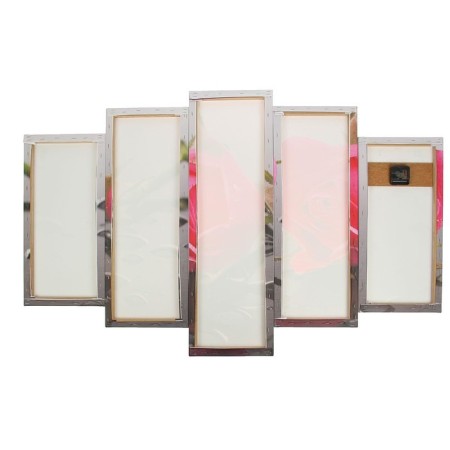 Carty clock wall, modular "pink rose", silent, 80 x 140 cm, mix-2