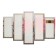Carty clock wall, modular "pink rose", silent, 80 x 140 cm, mix