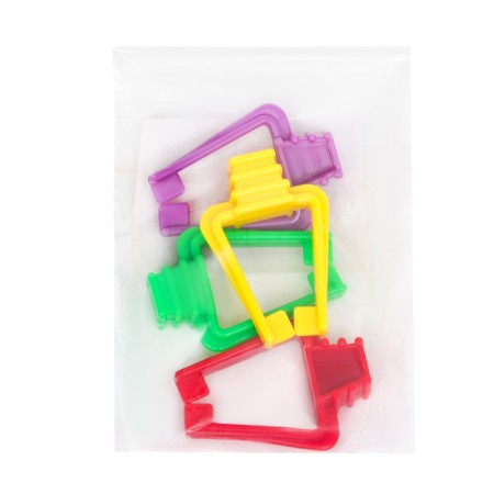 Set a holder for goodies, 4 pcs, each 5 x 3.5 cm, a mix of flowers-7