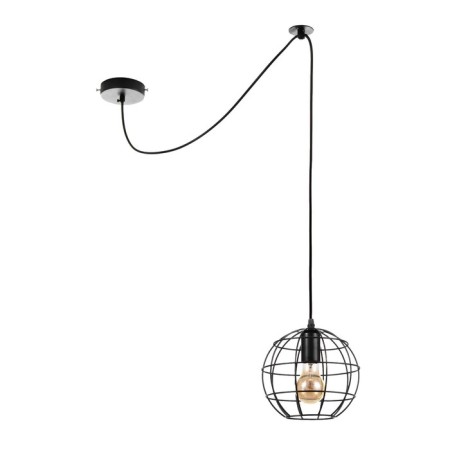 Bayerlux suspension of Bayerlux "Ancona" 1x40W E27 Black 20x20x120 cm.
