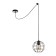 Bayerlux suspension of Bayerlux "Ancona" 1x40W E27 Black 20x20x120 cm.