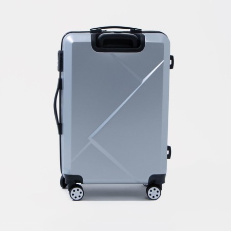 Middle suitcase 24 ", code castle, silver color-2