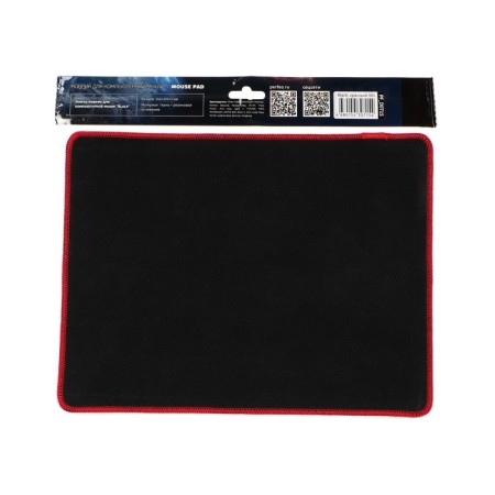 Perfeo Black mouse mat, game, 320x240x3 mm, black and red-4