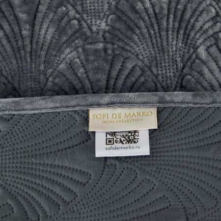 Cover with pillowcases Sofi de Marko "Rosalin", size 240x260 cm, 50x70 cm - 2 pcs, color gray-3