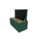 Puff with a lid and weighting, 800 × 400 × 420 mm, bingo velor, color Green