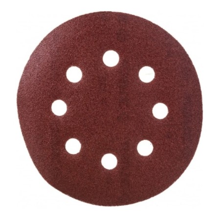 Circle of abrasive grinding bison 35350-125-120, perforated, P120, 125 mm, 5 pcs.
