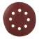 Circle of abrasive grinding bison 35350-125-120, perforated, P120, 125 mm, 5 pcs.