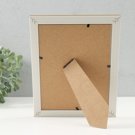 Photo frame plastic 15x20 cm "Krakelyur. Gold on white" 18x23.8 cm-3