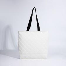 Zipper bag with lightning, milk color