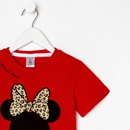 T-shirt Children's Minnie Mouse, height 122-128, red-10