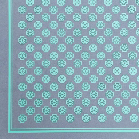Flower film glossy, "Flower ornament", 58x58cm, Tiffany-2