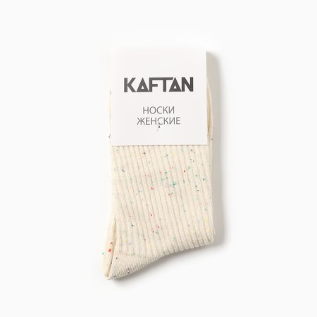 Women's socks kaftan "speck" size 36-39 (23-25 ​​cm), milk-3
