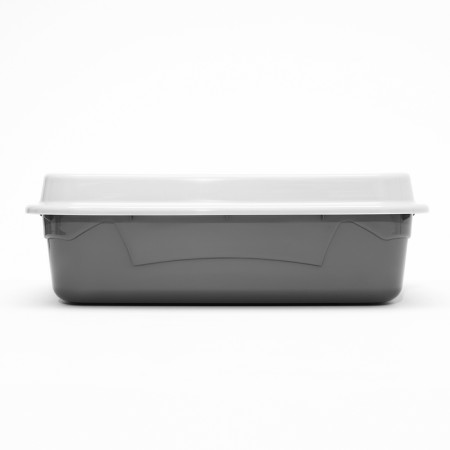 Toilet with a grid, 45x34x15 cm, gray-3
