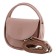 Bag women, genuine leather, pink 21x8x23 cm
