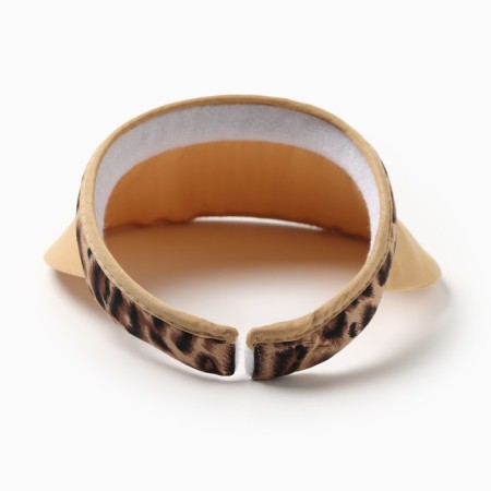 Feminine visor Minaku "Leopard" Brown color, rr 56-58-2