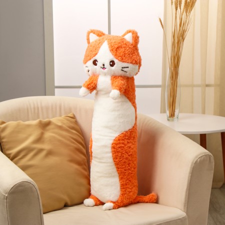 Soft toy "cat", 80 cm, orange color-2