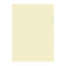 A4 180MKM corner folder, calligrata deluxe, milk, opaque, with embossing