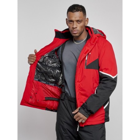 Male ski suit, size 56, red color-15