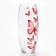 Vase for flowers "Butterflies" glass, transparent, 26 cm.