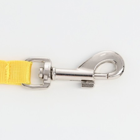 Roulette "Pigzon" reflective, 3 m, up to 15 kg, cable, rubberized handle, yellow-1
