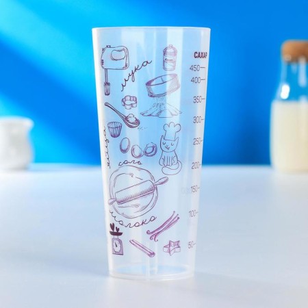A glass of measured "Wittty", 500 ml, h = 16.5 cm, d = 8 cm-1