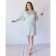 Women's dress Minaku: Mint & Chocolate Olive Color, Rr. 52
