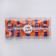 Berushi, packing 10 pairs, in a plastic case, on a textile lace, color orange color