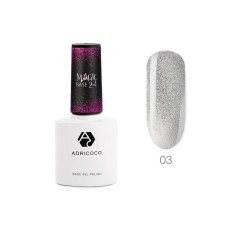 ADRICOCO Magic Base 2 in 1 reflective base, No. 03 wonderful silver, 8 ml