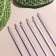 Set of candles in the cake, 6 pieces "Lavender metallic", 15 cm