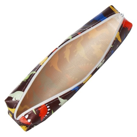 School Penal on the zipper "Dinosaurs" Calligrata, brown-3