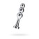 Mystim Bold Boris phallimitator, electrical stimulation, surgical steel, 14 cm